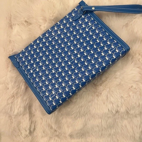 Moynat Paris M Nomad Pouch in Blue - Picture 2 of 12